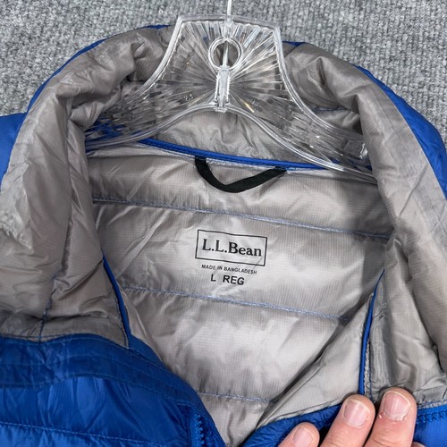 LL Bean Ultralight 850 Down Puffer Jacket Men L Downtek Pertex Quantum *READ - Picture 4 of 13