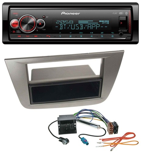 Pioneer Bluetooth USB MP3 DAB Autoradio für Seat Altea Toledo ab 05 Anthrazit-me - Bild 1 von 6