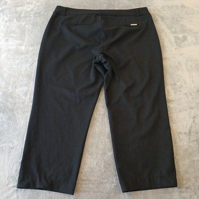 Cropped Pants size 38 (新品タグ付未使用品) Michael Kors Cropped Pants Womens Plus Size 18W Black 38x25 High