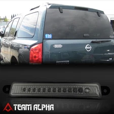 Fits 2004-2015 Armada/QX56[Chrome/Smoke]Full LED Third 3rd Brake Light Tail Lamp