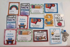 brag tags" or "reward tags," which are used in classrooms as positive Reinforce