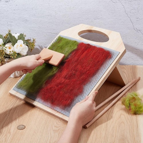 Wool Blending Board Carding Brush Set - Picture 5 of 8