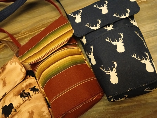Neu Western Mini Tasche Sling Reisetasche Umhängetasche Hirsch Elch Tribal Sarape Streifen - Bild 3 von 23