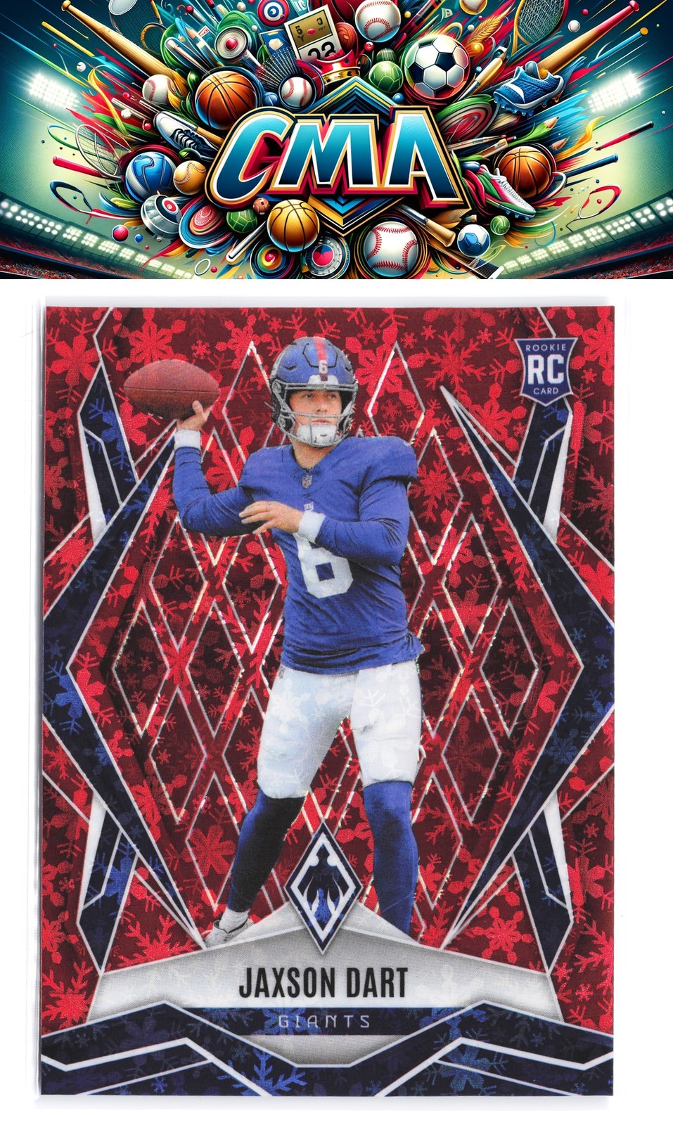 2025 Panini Phoenix #200 Jaxson Dart Red Winter Prizm #/399