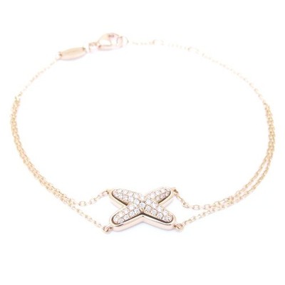 Chaumet 083222 Ju de Liens 18K Pink Gold bracelet Diamond /293827