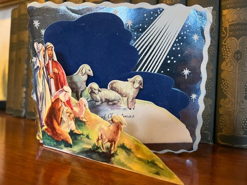 LOT 10 VTG WEIHNACHTSKARTEN alle STANZFOLIE 50er Jahre gebraucht & unbenutzt Chorknaben - Bild 3 von 7