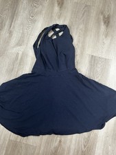 Forever 21 Women's Sleeveless Sun Dress, Size Medium, Navy Blue