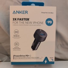 Anker 2-Port 20W USB-C  15W USB-A Power Delivery Car Charger - Black
