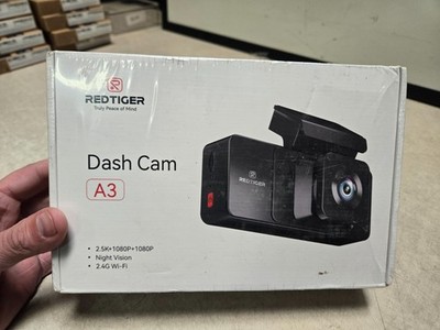 Sealed Red Tiger A3 Dash Cam 2.5K 1080P Night Vision 2.4g Wifi 