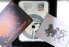 2019 China 5 oz Silver Unicorn 25th Ann 1st Day NGC PF 70 Ultra Cameo Song Fei