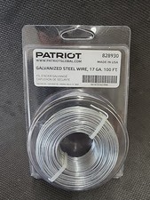 Patriot Electric Fence Wire 100ft Spool Galvanize Wire 17 Gauge *NEW*