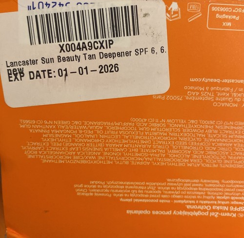 Lancaster Golden Sun Tan Deepener Bronzage Sublime LSF 6 200ml/6,7oz 1/2026 Neu - Bild 5 von 5