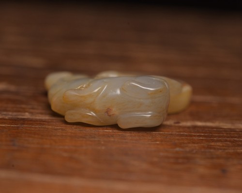 Certified Natural Hetian Jade Handcarved Exquisite Elephant Statue 91803 - Picture 5 of 9