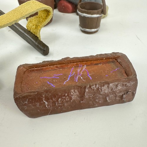 Fontenini Depose Italy Mixed Lot Cart Jugs Trough Wall Buckets Nativity Figurine - Picture 7 of 9