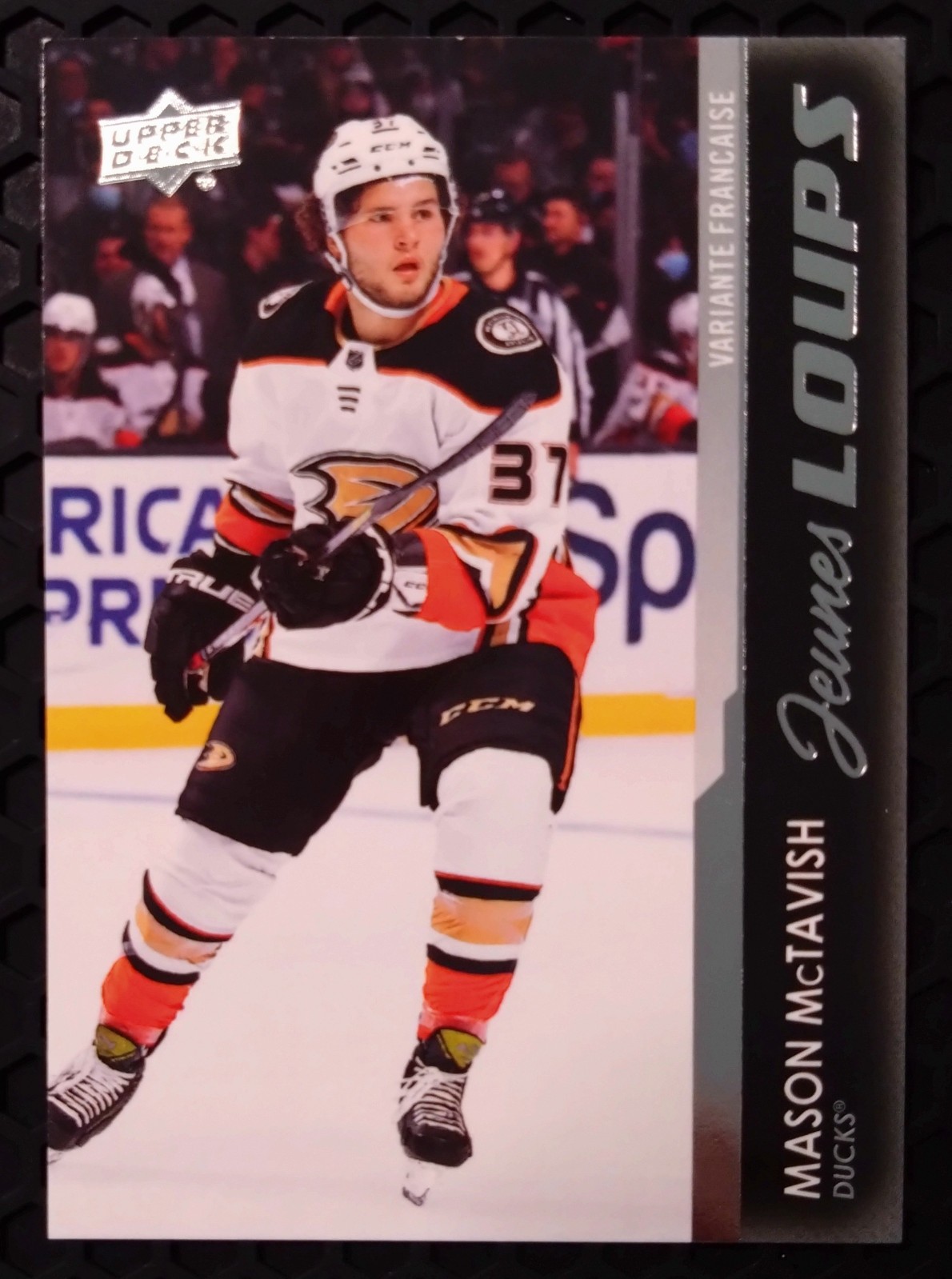 2021-22 Mason McTavish UD Young Guns FRENCH/Jeunes Loups #451 M/NM Ducks