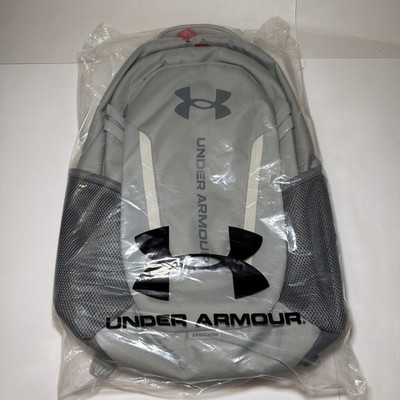 Under Armour Hustle 6.0 Backpack UA Clay Green School 16in Laptop Book Bag