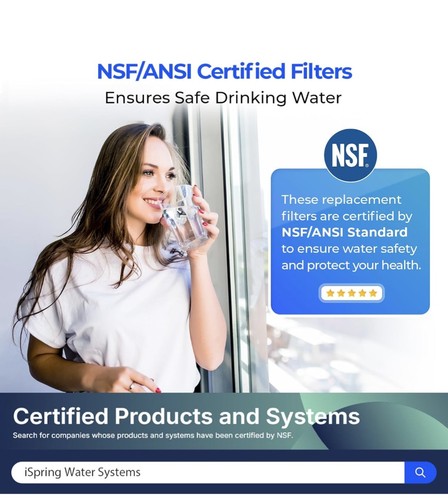 iSpring FA15 Alkaline Replacement Water Filter, 10" Inline Quick Connect for RO - Picture 3 of 4