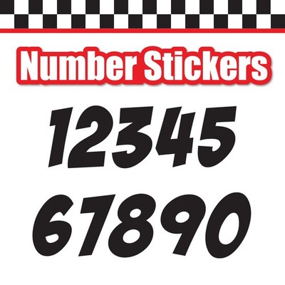 3 Digit Single Number Stickers Custom Decal Locker Door 3pcs BadaBoom