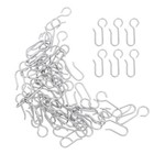 50pcs Curtain Track Hooks Stainless Steel Curtain Hooks Drapery Hook Curtain