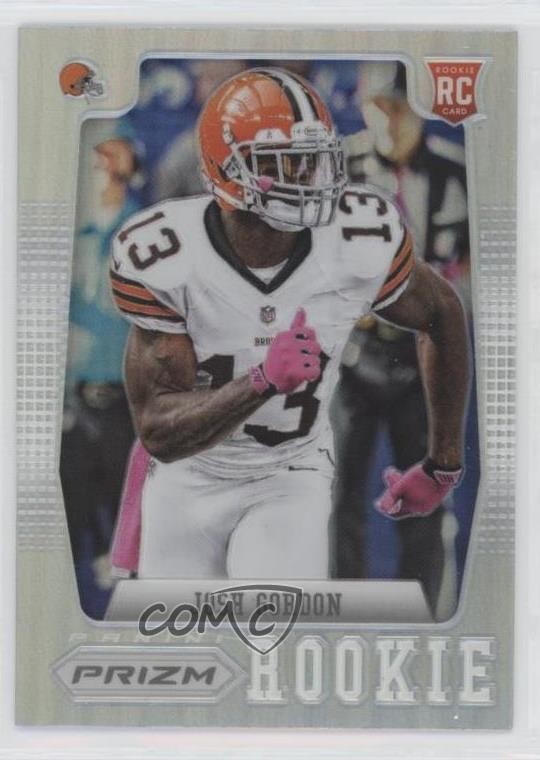 2012 Panini Prizm Silver Josh Gordon (Thumb Away From NFL Shield) Rookie RC 2r7