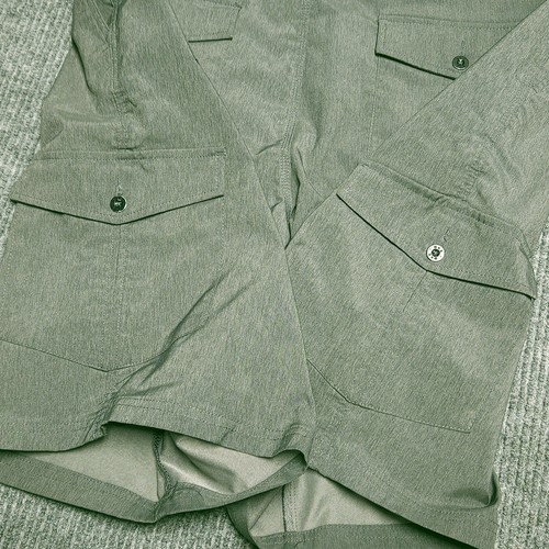 BKE Hybrid Cargo Shorts Mens 38Wx23L Lightweight Gray Athletic Cut Buckle - Picture 6 of 12