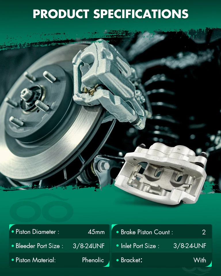 适用于 1999 - 2007 福特 E-350 SUPER DUTY 后制动卡钳带支架 — 第 2/4 张图片