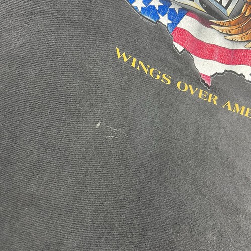 Vintage 90s Harley Davidson Wings Over America T-Shirt Double Sided Mens Large - Picture 5 of 9