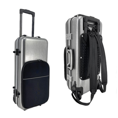 #ad #ad Carbon Fiber Alto Saxophone Case Wheels Extras amp; Backpack Straps Silver $169.19