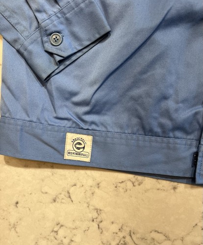 Vintage Herren Japanisch Blau Workwear Uniform Knopfleiste Hemd Größe M - Bild 3 von 5