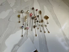 Vintage Collection 20 Hat Pins Pearl Rhinestone