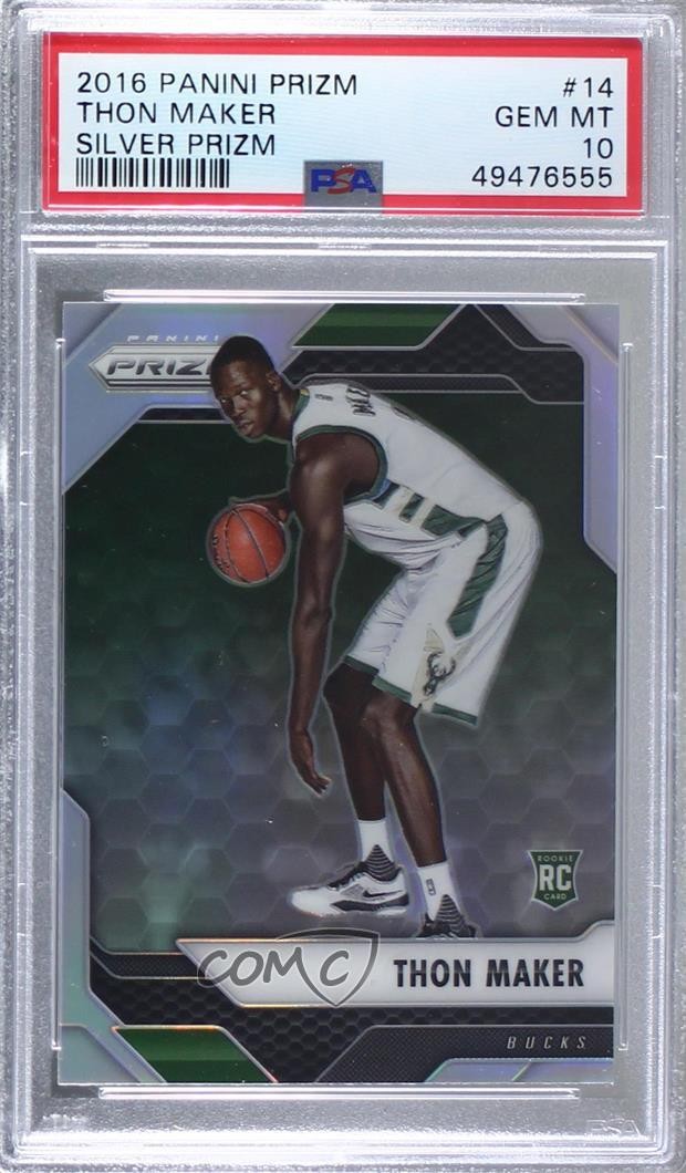 2016-17 Panini Prizm Silver Prizm Thon Maker #14 PSA 10 GEM MT Rookie RC