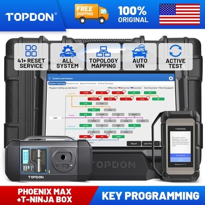 2026 TOPDON Phoenix MAX&T-ninja Box Diagnostic Scanner Key ECU Programmer Bundle