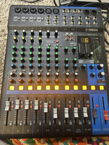 Yamaha MG12XU 12-Input 4-Bus Mixer w/ Effects | Tested & Working | Used - Picture 15 of 20