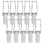  10 Pcs Box Latches Catches Spring Loaded Toggle Hasp Heavy Duty Lock Clasp