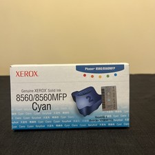 New Genuine Xerox 8560 8560 Cyan Solid 108R00723 Ink Cartridges Box