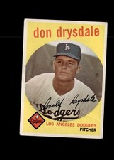 1959 Topps Don Drysdale #387 HOF Poor condition