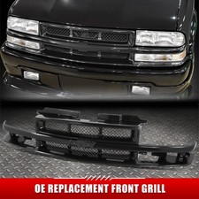 For 98-03 Chevy S10 Ss Xtreme Oe Style Matte Black Front Grille W Diamond Mesh