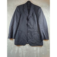 Hugo Boss Blazer Mens 38R Black Einstein Sigma Virgin Wool Sport Coat USA Made