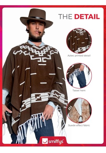 Smiffys Mens Authentic Western  Gunman Wild West Western Cowboy Costume, Size L - Bild 4 von 5