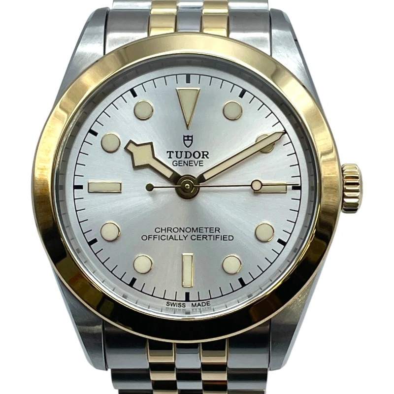 Tudor Black Bay 39 S&g 79663 Silver K18 SS Automatic Men's Watch Used