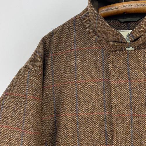 Barbour Penrith Tweed Coat Mens XXL Brown Check Wool Shooting Field Jacket - Picture 10 of 20