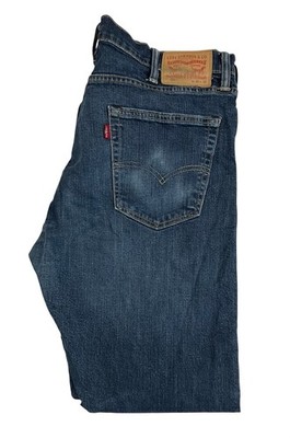 Levi s 504 Men s 40 X 31 Dark Blue Tapered Leg Denim Red Tab Jeans