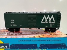 Athearn 1214 HO Scale VTR Vermont Railway 40' Box Car #166 In Original Box