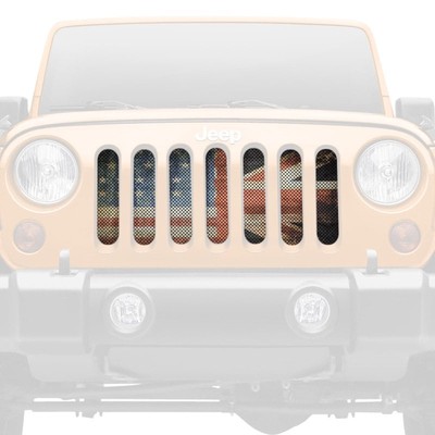 For Jeep Wrangler 87-95 Dirty Acres 1-Pc Heritage Style Perforated Main Grille