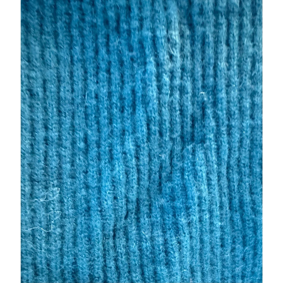 Suéter Soft Surroundings Calanthe Cashmere para mujer pequeño mediano verde azulado capucha cuello Foto 2 de 4