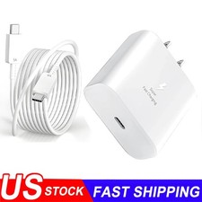   6FT Type Usb-c 45W Super Fast Wall Charger For iPhone 17 Pro Max 16 16E 15 Plus