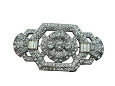 Kirks Folly Elegant Silver Crystal Barrette