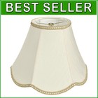 Versatile Beige Spider Drum Lamp Shade - Handcrafted 11" Tall, Effortless Style