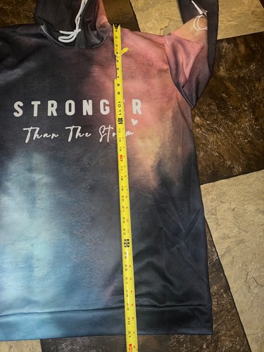 Stronger Than The Storm MulticolorPull Over Hoodie Men’s XL - Picture 4 of 9