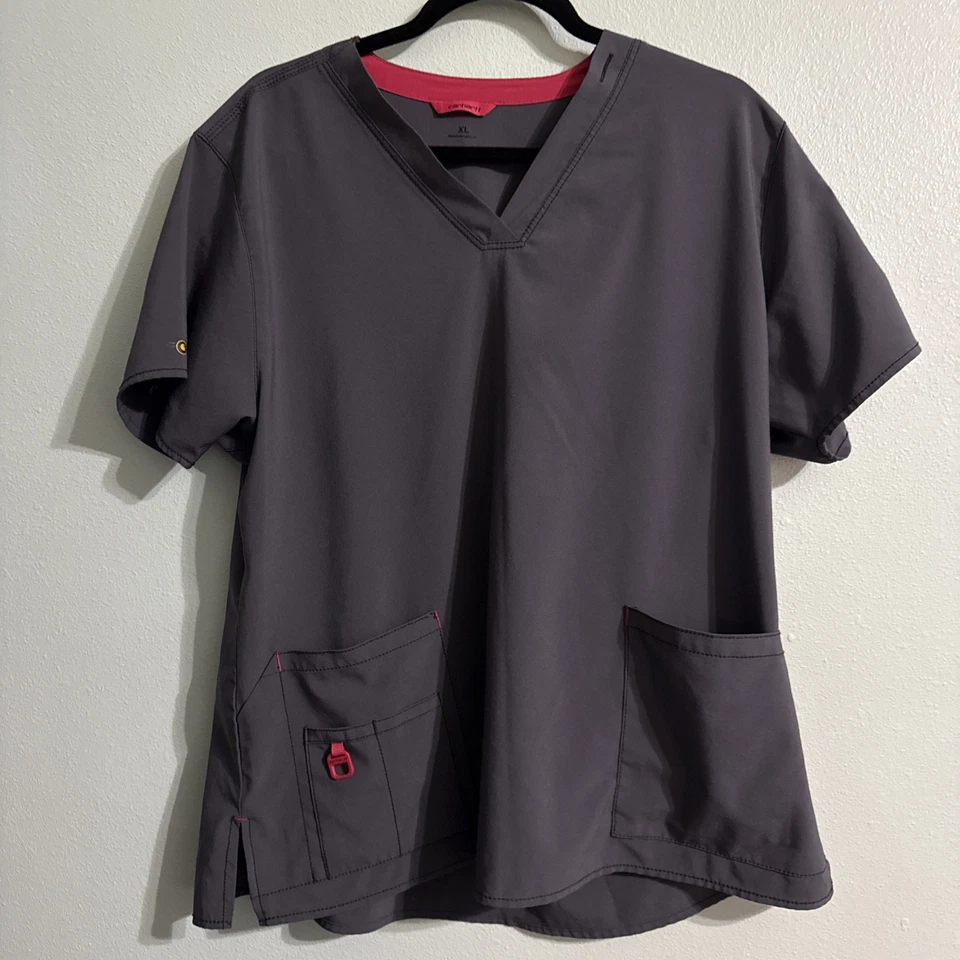 Juego Exfoliante Carhartt Force dos tops y uno inferior verde azulado/azul marino/gris para mujer XL Foto 2 de 4